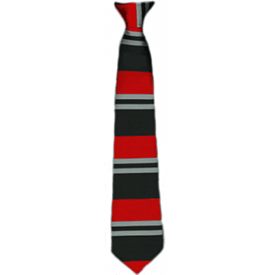 Chalk Hills Academy - Tie Black Red And Silver Stripe